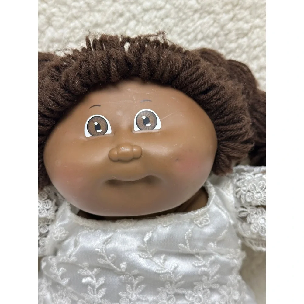 Vintage Cabbage Patch Kids African American Doll Brown Hair Original Tag